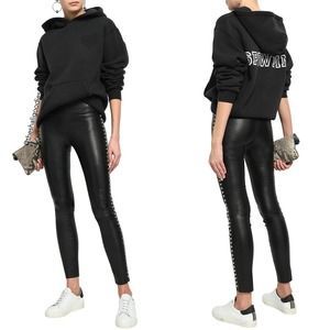 SPRWMN Studded Leather Leggings Black Pants
